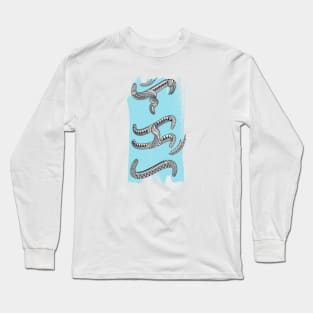 Tribal line Art / Baybayin word Likha (Creation) Long Sleeve T-Shirt